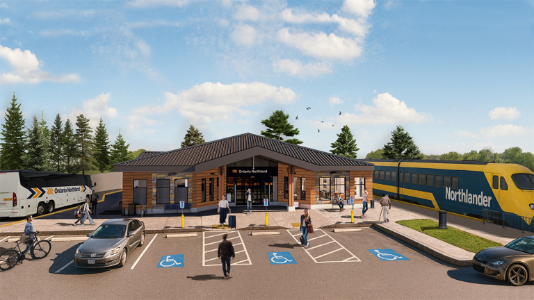 Timmins Porcupine Station 3D Render